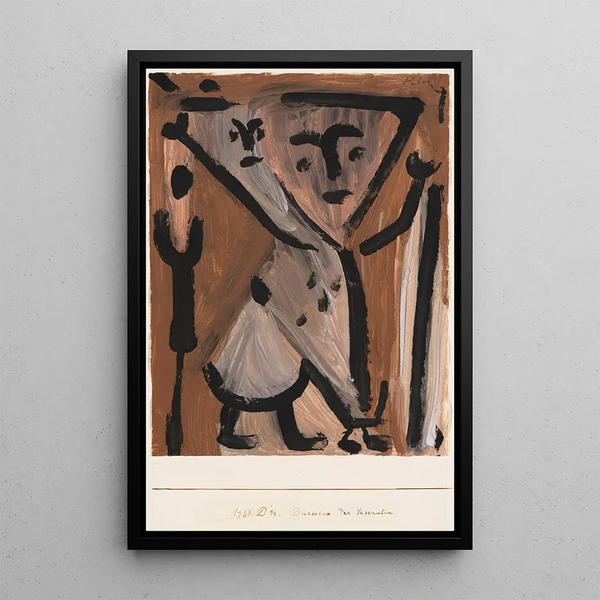 Duettino des Passants - Paul Klee — framed artwork on a wall