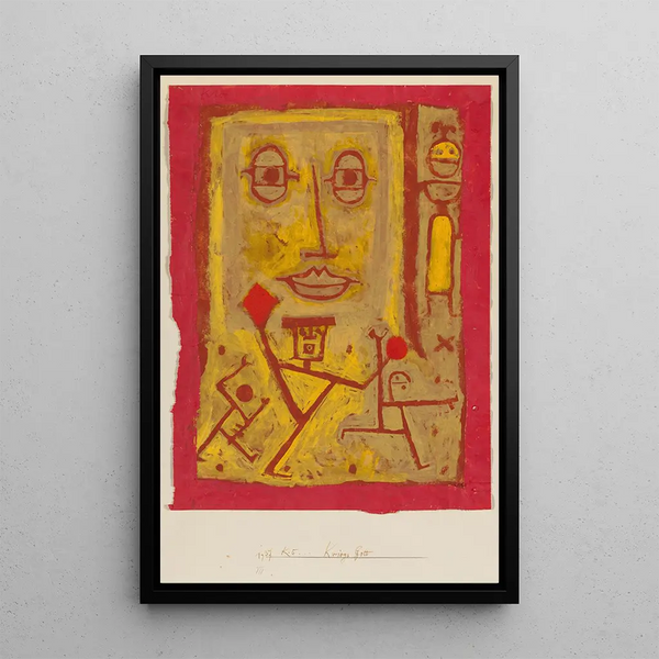 God of War - Paul Klee — framed artwork on a wall