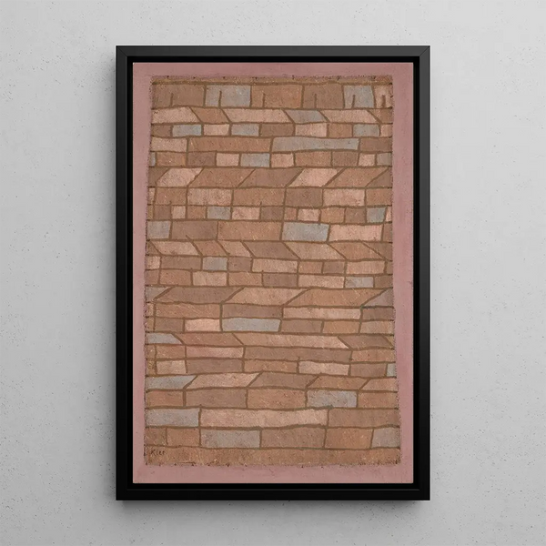 Hut - Paul Klee — framed artwork on a wall