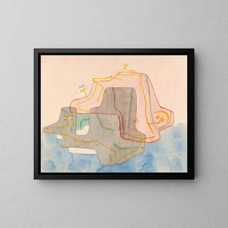 Mythe d'une île - Paul Klee — quadro incorniciato alla parete