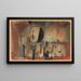 Ohne Titel Die Messung der Reise - Paul Klee — gerahmtes Bild an der Wand