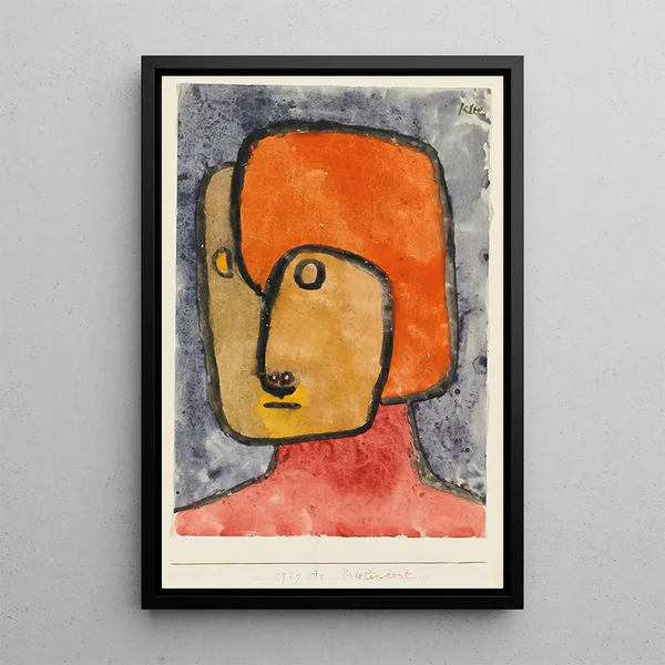 Pretentious Pretentious - Paul Klee — framed artwork on a wall