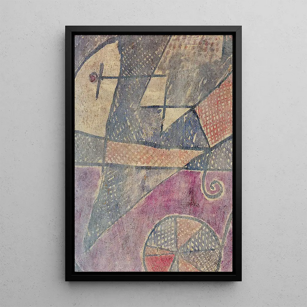City Struck - Paul Klee — framed artwork on a wall
