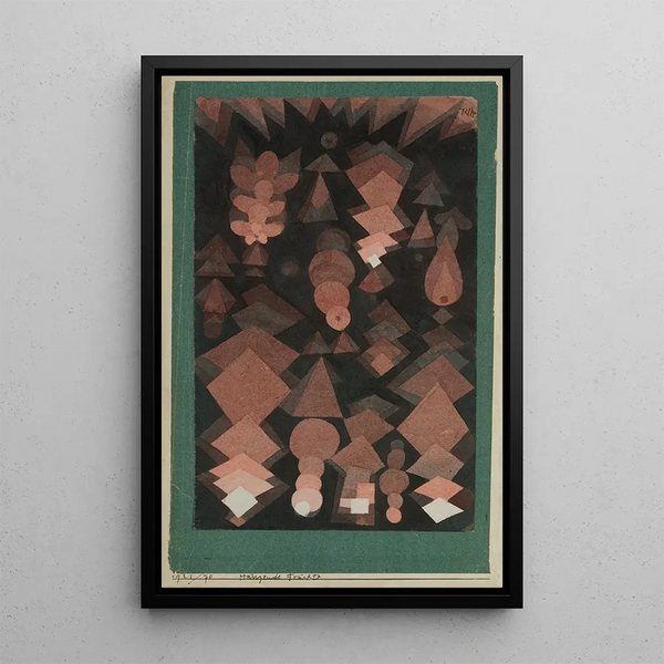 Hanging Fruit Painting - Paul Klee — framed artwork on a wall