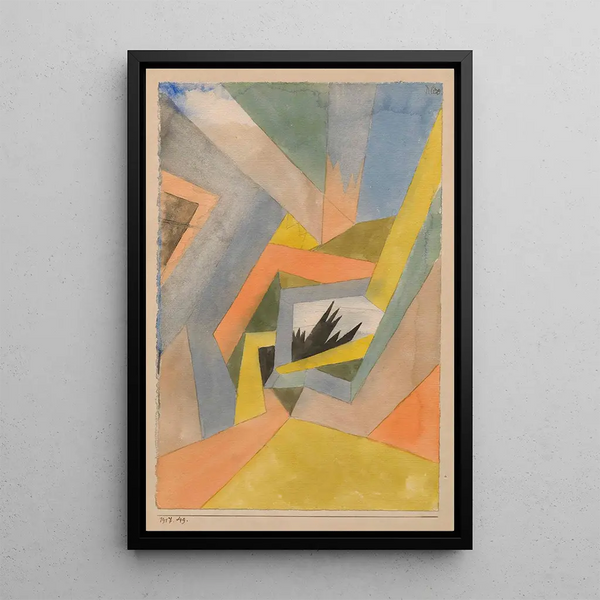L'idée des sapins - Paul Klee — framed artwork on a wall