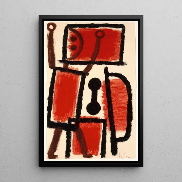 Locksmith - Paul Klee — framed artwork on a wall