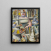 Bardame Barmaid - Paul Kleinschmidt — gerahmtes Bild an der Wand