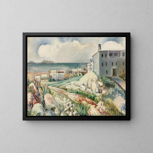 Landschaft bei Marseille - Paul Kleinschmidt — gerahmtes Bild an der Wand