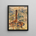 Landschaft mit Fabrik - Paul Kleinschmidt — gerahmtes Bild an der Wand