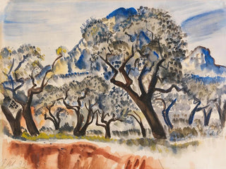 Französisches Landschaftsgemälde mit Bäumen - Paul Kleinschmidt — Ansicht des Kunstwerks