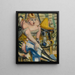 Artist des Zirkus, der seine Schuhe bindet - Paul Kleinschmidt — gerahmtes Bild an der Wand