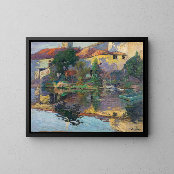 Casa di contadino in Saintonge - Paul Madeline — quadro incorniciato alla parete