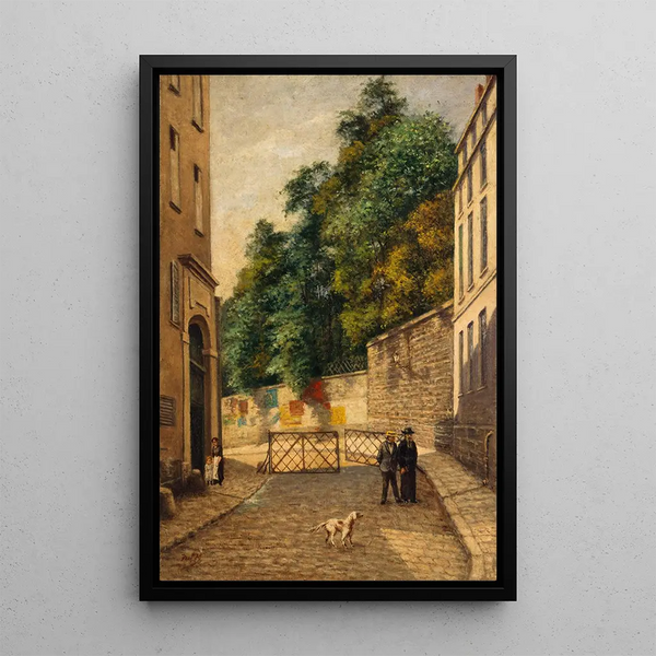 La rue Rataud - Paul Martellière — framed artwork on a wall