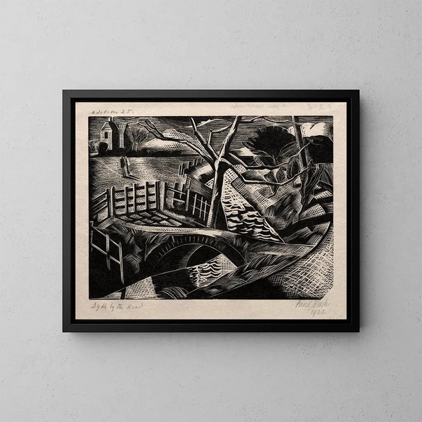 Bergère al bordo della strada - Paul Nash — quadro incorniciato alla parete