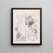 Hydriotaphie - Paul Nash — gerahmtes Bild an der Wand
