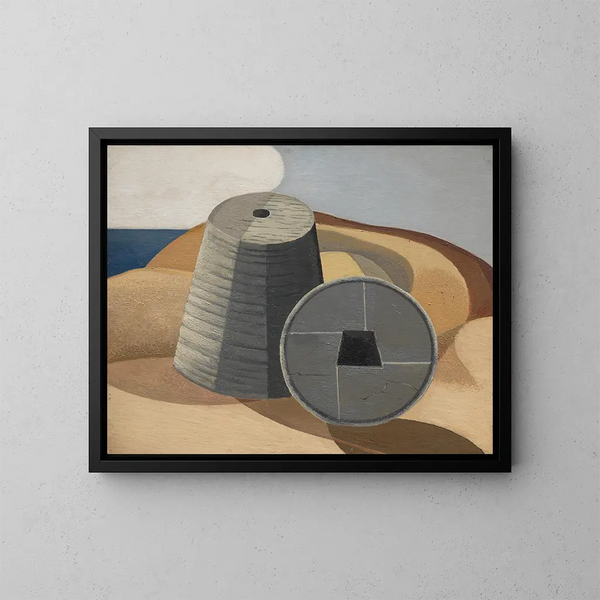Oggetti minerali - Paul Nash — quadro incorniciato alla parete