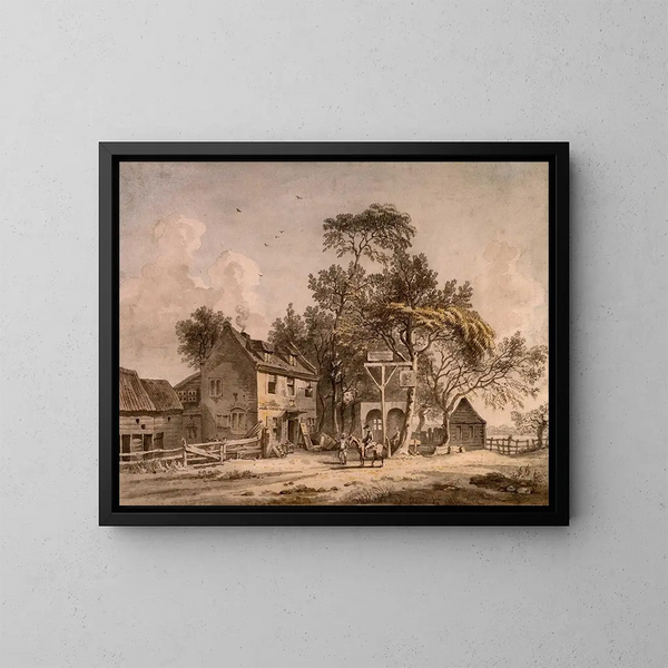 Un'osteria - Paul Sandby — quadro incorniciato alla parete