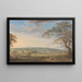 View of Vinters in Boxley Kent with Mr Whatman's Paper Mills - Paul Sandby — framed artwork on a wall