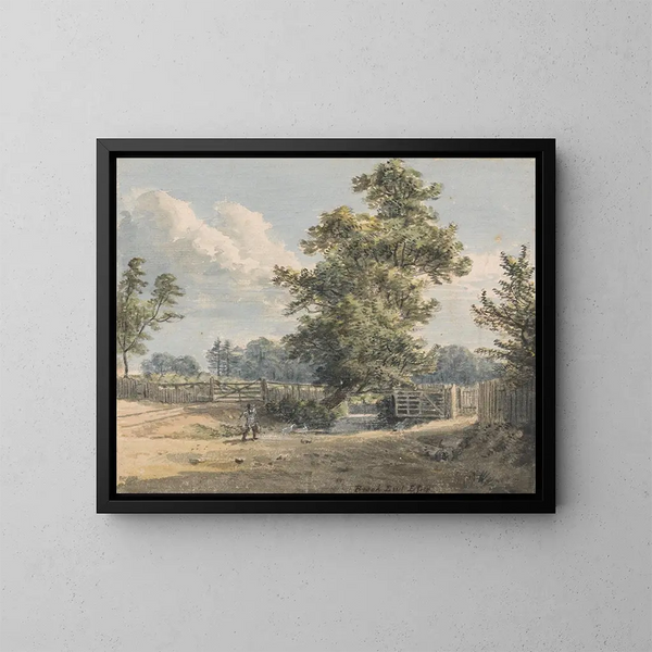 L'estremità di Brook, Essex - Paul Sandby — quadro incorniciato alla parete