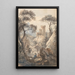 Italian landscape with castle, waterfall, and fishermen - Paul Sandby — framed artwork on a wall
