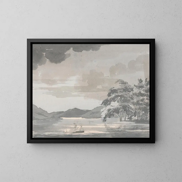 Scène de lac - Paul Sandby — quadro incorniciato alla parete