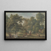 Il giardino della casa di Thomas Sandby a Englefield Green vicino a Windsor - Paul Sandby — quadro incorniciato alla parete