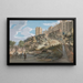 Le Cent Scale e la torre Winchester, castello di Windsor, Berkshire - Paul Sandby — quadro incorniciato alla parete