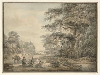 Paul Sandby - Travellers Halted in a Wooded Landscape.webp