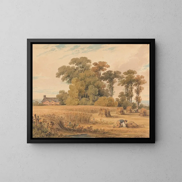 Un campo di mais - Paul Sandby Munn — quadro incorniciato alla parete