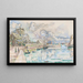 Barfleur, il porto - Paul Signac — quadro incorniciato alla parete