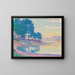Calanque des Canoubiers, Pointe de Bamer, Saint-Tropez - Paul Signac — gerahmtes Bild an der Wand