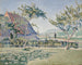 Das Schloss auf der Wiese - Paul Signac — Ansicht des Kunstwerks