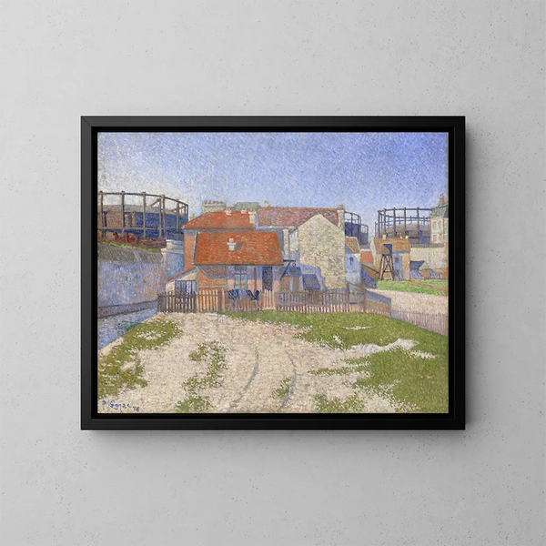 Gazomètres à Clichy - Paul Signac — gerahmtes Bild an der Wand