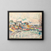 Groix, die Reinigung der Segel - Paul Signac — gerahmtes Bild an der Wand