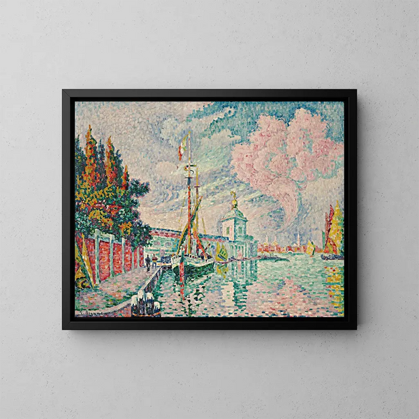 La Douane de Venise - Paul Signac — gerahmtes Bild an der Wand
