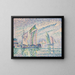 Le Chenal de La Rochelle - Paul Signac — quadro incorniciato alla parete