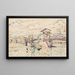 Il Ponte di Bourg-Saint-Andéol - Paul Signac — quadro incorniciato alla parete