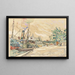 Paris, La Seine am Pont des Saints-Pères - Paul Signac — gerahmtes Bild an der Wand