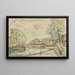 Paris, die Brücke Louis-Philippe - Paul Signac — gerahmtes Bild an der Wand
