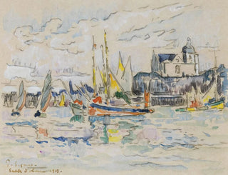 Ansicht des Hafens von Dolonne - Paul Signac — Ansicht des Kunstwerks