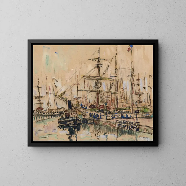 Saint-Malo, les Terreneuvas - Paul Signac — quadro incorniciato alla parete