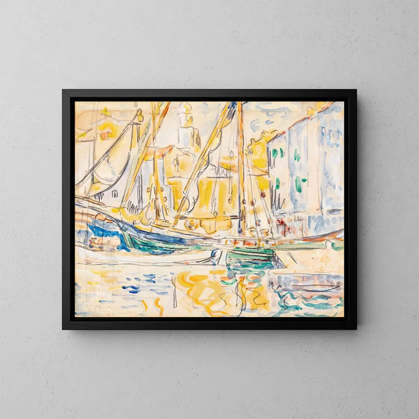 Saint-Tropez - Paul Signac — quadro incorniciato alla parete