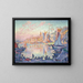 Der Hafen von Saint-Tropez - Paul Signac — gerahmtes Bild an der Wand