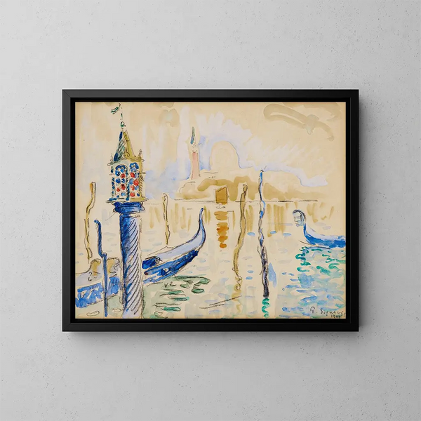 Fanal du Traghetto à Venise - Paul Signac — gerahmtes Bild an der Wand