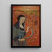 Bretonne la falce in un campo di grano nero - Paul Sérusier — quadro incorniciato alla parete