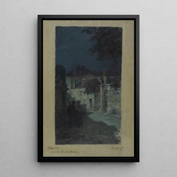 Rue Étienne Dolet landscape - Paul Steck — framed artwork on a wall