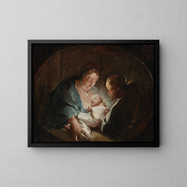 La Sainte Famille - Paul Troger — gerahmtes Bild an der Wand