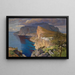 Vue idéalisée de la Villa Jovis à Capri - Paul von Spaun — gerahmtes Bild an der Wand