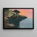Tramonto sul litorale del sud - Paul von Spaun — quadro incorniciato alla parete
