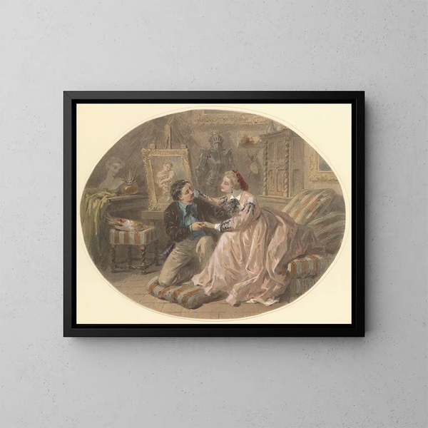 Un mari qu'on aime - Paul Émile Antony Morlon — quadro incorniciato alla parete